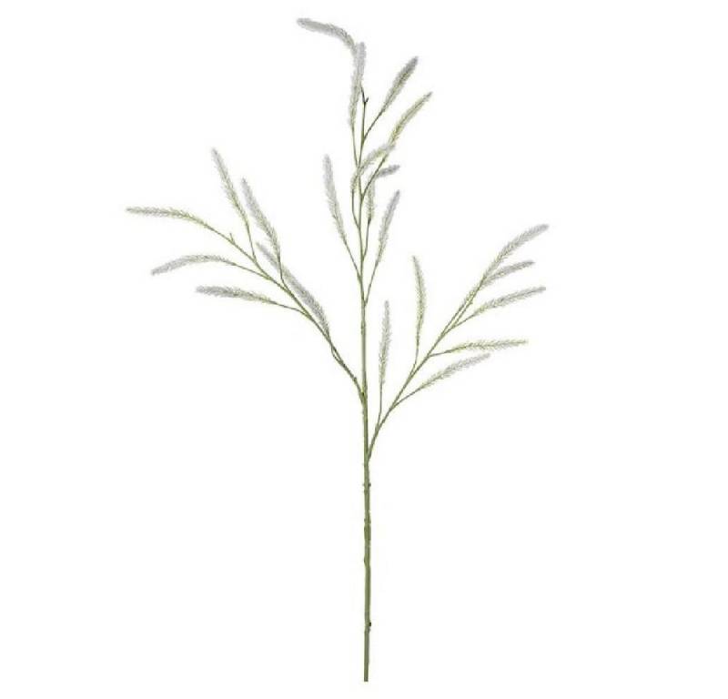 Künstliche Zimmerpflanze künstliche Pflanze Graß weiß geflockt (116cm), Fink von Fink