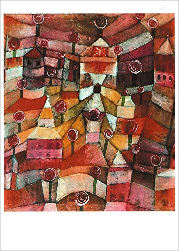 Kunstkarte Paul Klee"Rosengarten" von Fink