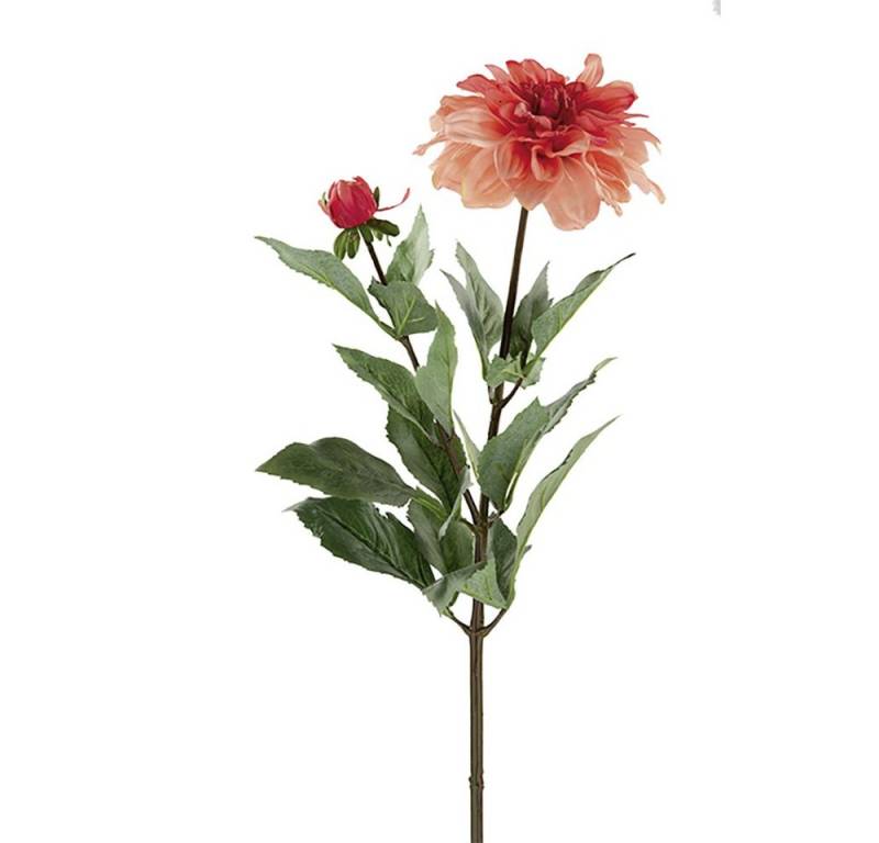 Kunstpflanze FINK Kunstblume Dahlie - coralle - H. 70cm, Fink von Fink