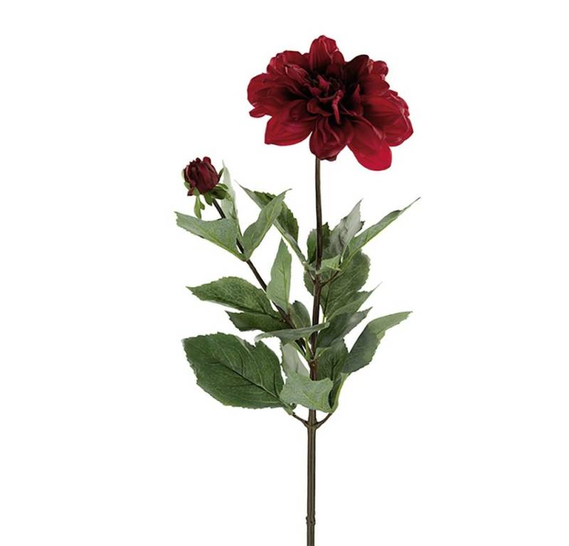 Kunstpflanze FINK Kunstblume Dahlie - rot - H. 70cm, Fink von Fink