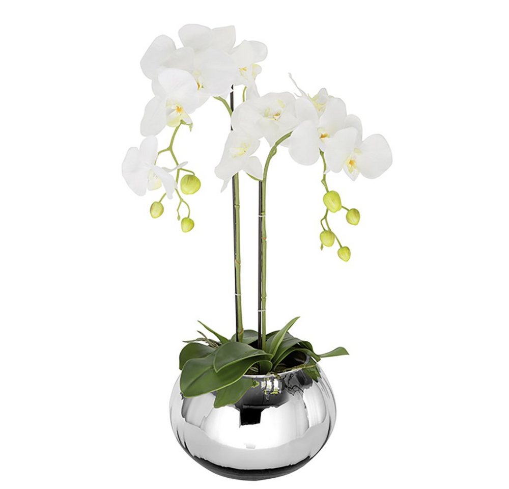 Kunstpflanze FINK Kunstblume Orchidee - weiß - H. 0,6cm x B. 15cm, Fink von Fink