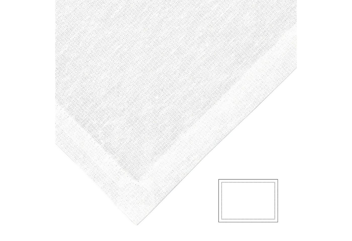 Platzset, FINK Platzset Bente - weiß - H. 0,1cm x B. 40cm, Fink von Fink