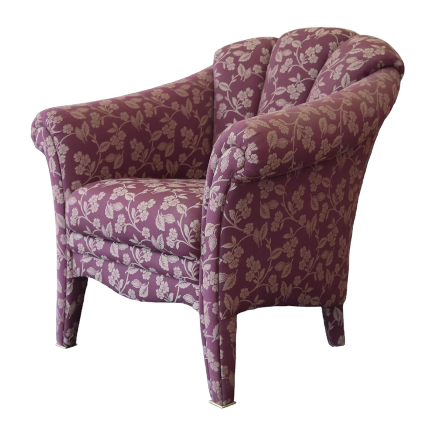 Sessel Bahama 617 Stoff Blauviolett Beige Füße Mit Stoff Bezogen Sessel Bahama 617 Stoff Blauviolett Beige Füße Mit Stoff Bezogen von Finkeldei
