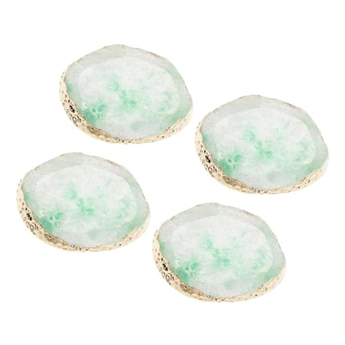 Untersetzer aus grünem Achat – Set mit 4 Glasuntersetzern mit unregelmigem Design Untersetzer aus grünem Achat – Set mit 4 Glasuntersetzern mit unregelmigem Design von Finlon
