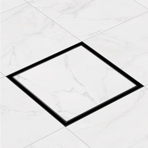Duschrinne Quadrat Schwarz Matt Befliesbar 10 * 10cm Extra Flach Edelstahl komplettset duschabfluss bodenablauf 360 Grad Siphon mit Geruchsstop und Haarsieb Größen 10-25cm Duschrinne Quadrat Schwarz Matt Befliesbar 10 * 10cm Extra Flach Edelstahl komplettset duschabfluss bodenablauf 360 Grad Siphon mit Geruchsstop und Haarsieb Größen 10-25cm von Finmrys