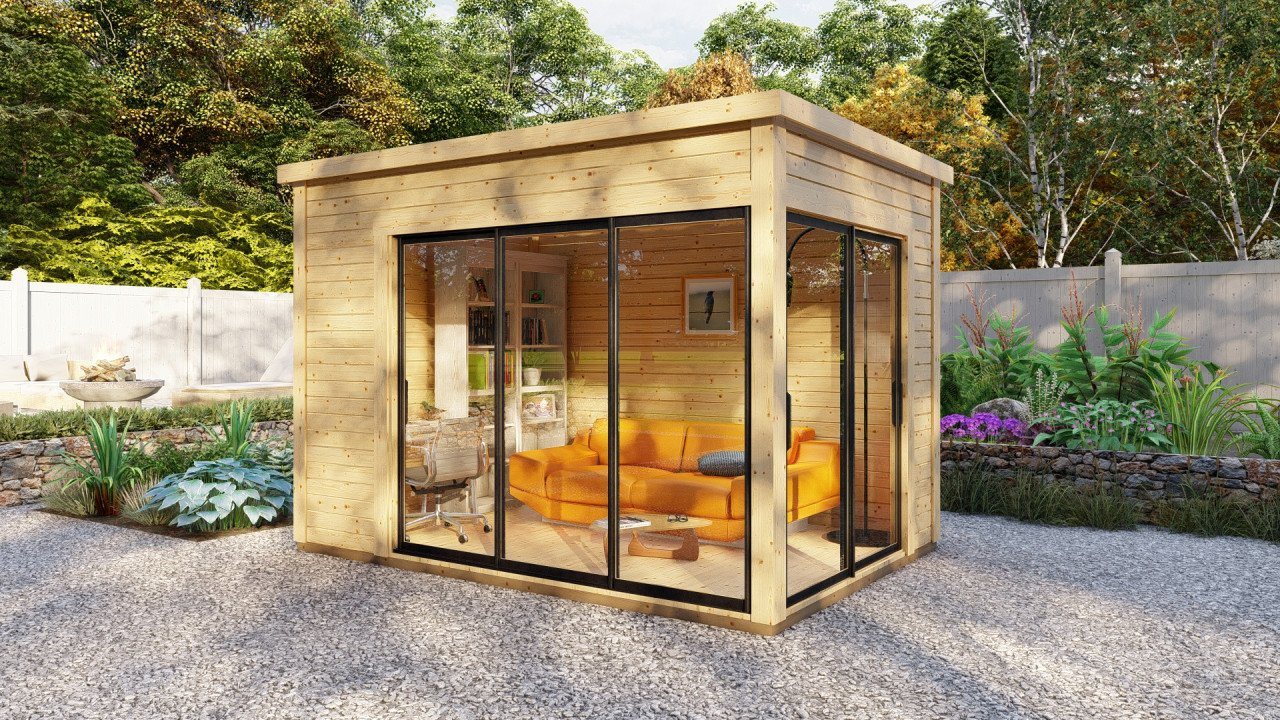 Finn Art Blockhaus Gartenhaus Sydney 30 Holzhaus, BxT: 360x250 cm, mit Fußboden Finn Art Blockhaus Gartenhaus Sydney 30 Holzhaus, BxT: 360x250 cm, mit Fußboden von Finn Art Blockhaus