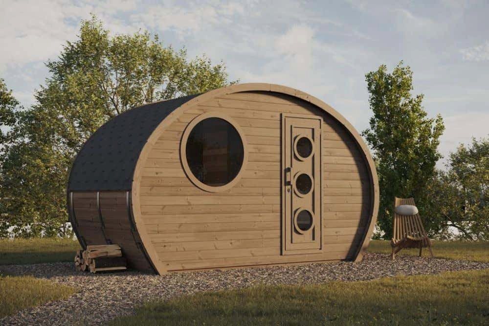 FinnTherm Fasssauna Hobbit XS, BxTxH: 406 x 195 x 248 cm, 42 mm FinnTherm Fasssauna Hobbit XS, BxTxH: 406 x 195 x 248 cm, 42 mm von FinnTherm