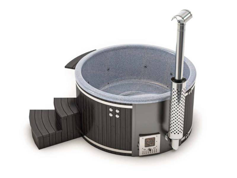 FinnTherm Whirlpool Badefass Holz Stockholm "Spa Edition" Deluxe, in nightpearl FinnTherm Whirlpool Badefass Holz Stockholm "Spa Edition" Deluxe, in nightpearl von FinnTherm