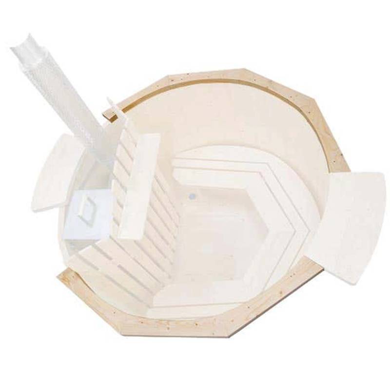 Finntherm Umrandung für Badefass Bergen Fichte Natur Ø 160 cm von FinnTherm