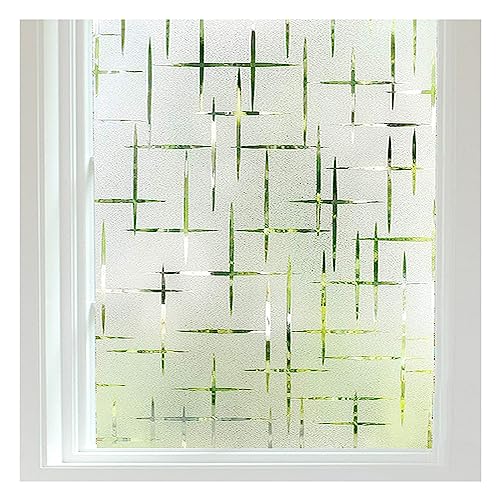 Finnez Fensterfolie Selbsthaftend Sichtschutzfolie 30x200cm Mit Sternmuster Milchglasfolie Statisch Selbsthaftend Klebefolie Dekofolie für Wohnzimmer Küche Büro Anti-UV von Finnez