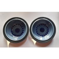 Arabia Finland Rare Blue Kosmos Handbemalte Signierte Tiefe Platte Ausgezeichneter Zustand Preis Für 1 Stück von FinnishDesignFinds