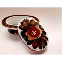 Arabia Finland Rosmarin Handbemalte Signierte Dose Mit Deckel Design Ulla Procopé Vintage Keramik von FinnishDesignFinds