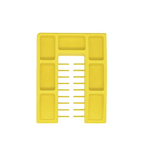 Finnsworth Typ D Quadratisch Ende Passscheiben 200-Teile Rudel, 8 mm Dicke, Gelb von Finnsworth