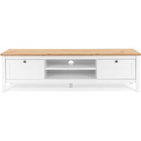 Finori Bergen 55 TV-Board Holzwerkstoff Weiß/Artisan Oak von Finori