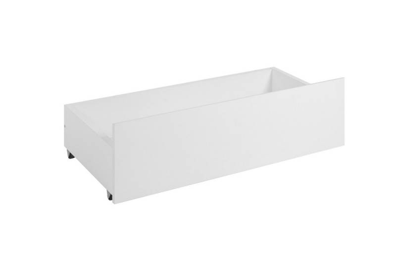 Finori Bettschubkasten (2er-Set) mit Rollen, in Weiß - 99,5x28,5x46,5cm (BxHxT) (2er-Set) von Finori