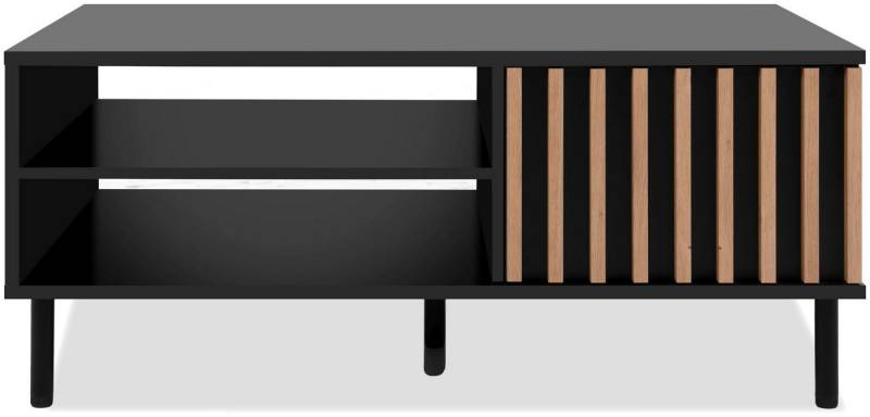 Finori Couchtisch, schwarz / Dekor Artisan Oak B x H x T ca. 110,5 x 47 x 67 cm von Finori