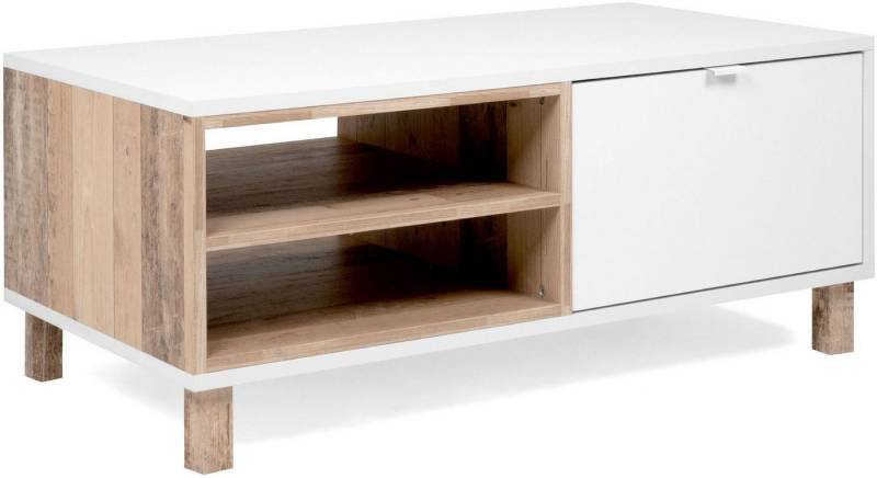 Finori Couchtisch Menorca 55A, Modern Weiß Dekor Old Style 110 x 42,5 x 60 cm von Finori