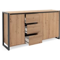 Finori Denver 3 Sideboard/Industrie-Look/Anthrazit von Finori