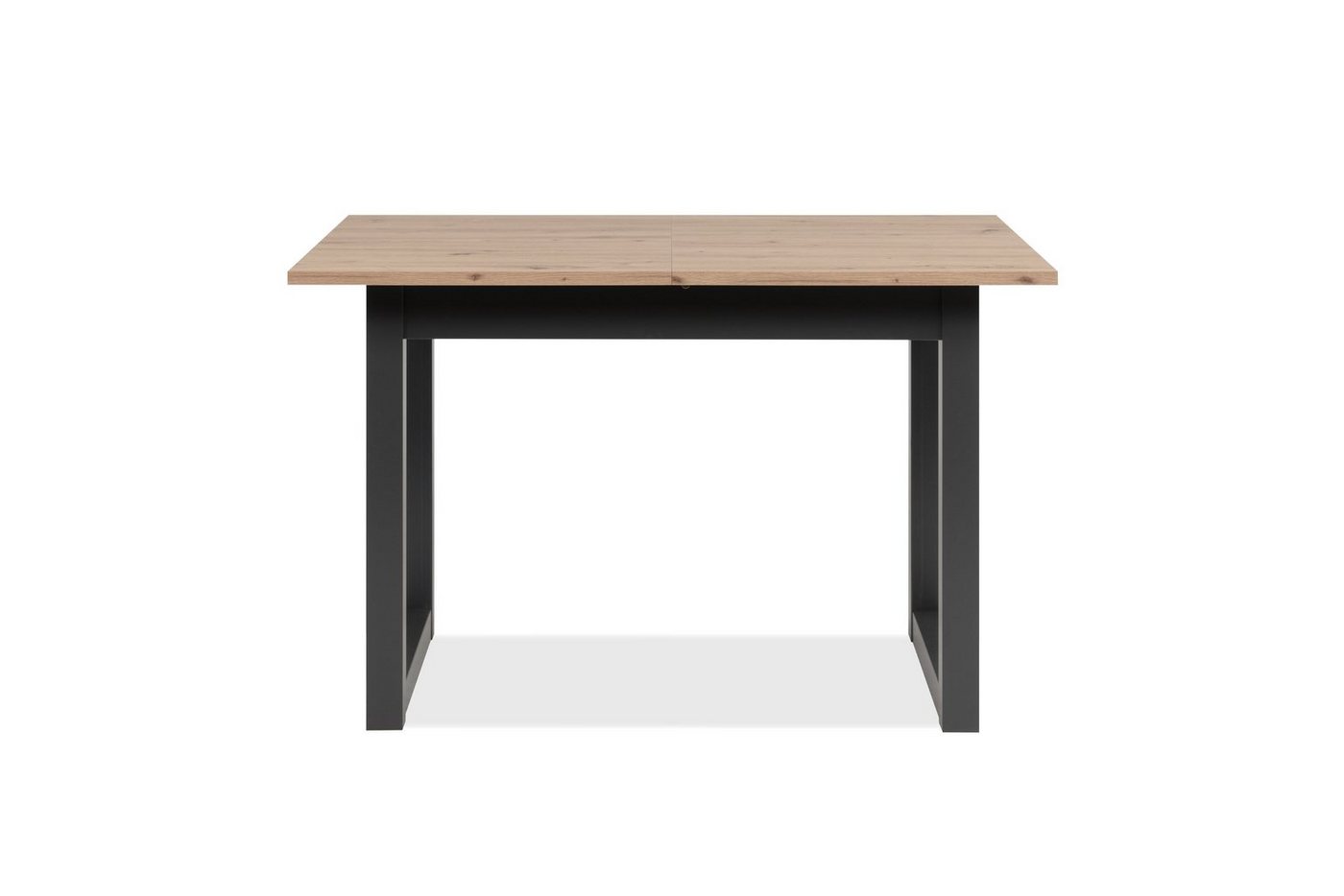 Finori Esstisch in Artisan Oak / anthrazit - 120x75x80cm (BxHxT) von Finori