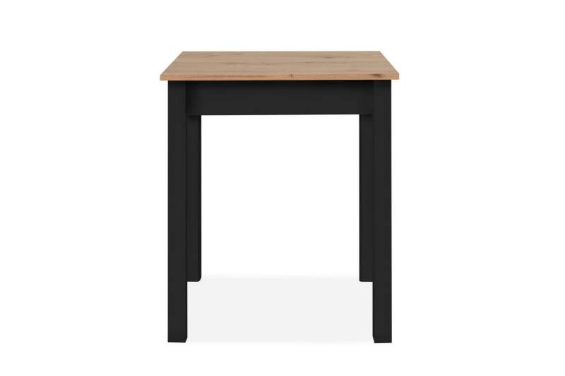 Finori Esstisch in Dekor Artisan Eiche / schwarz - 60x76x67cm (BxHxT) von Finori