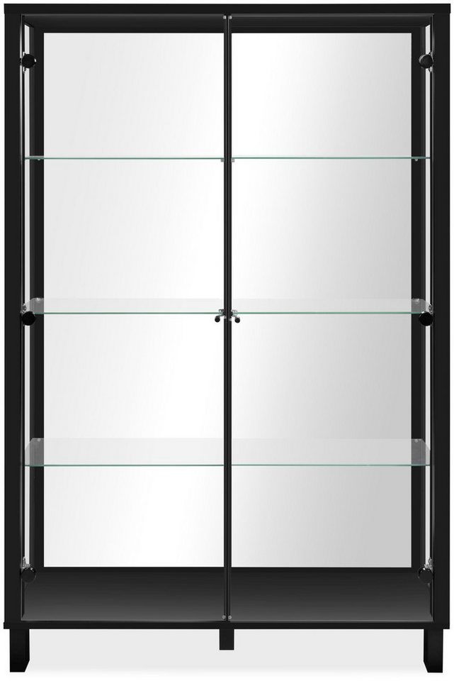 Finori Highboard, schwarz / Spiegel B x H x T ca. 100 x 150 x 33 cm von Finori