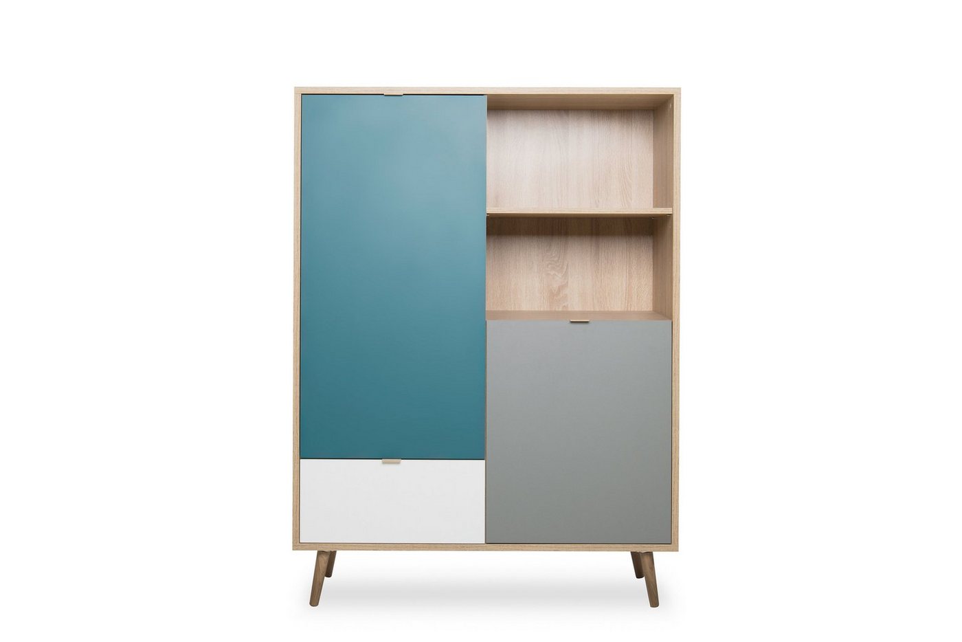 Finori Highboard Highboard Emilia", Sonoma-Eiche, tricolor" von Finori