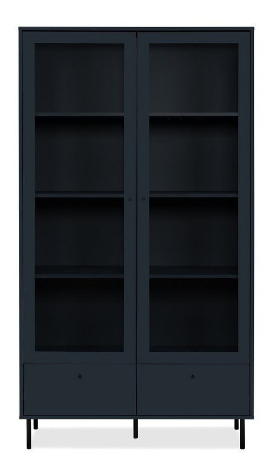 Finori Highboard Vitrine Caracas, Navy blau von Finori