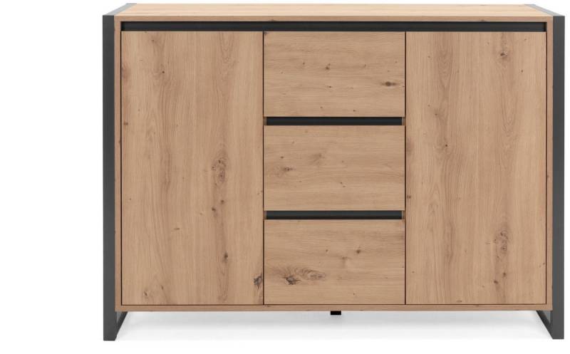 Finori Kommode, Artisan Oak / Anthrazit B x H x T ca. 120 x 88 x 40 cm von Finori