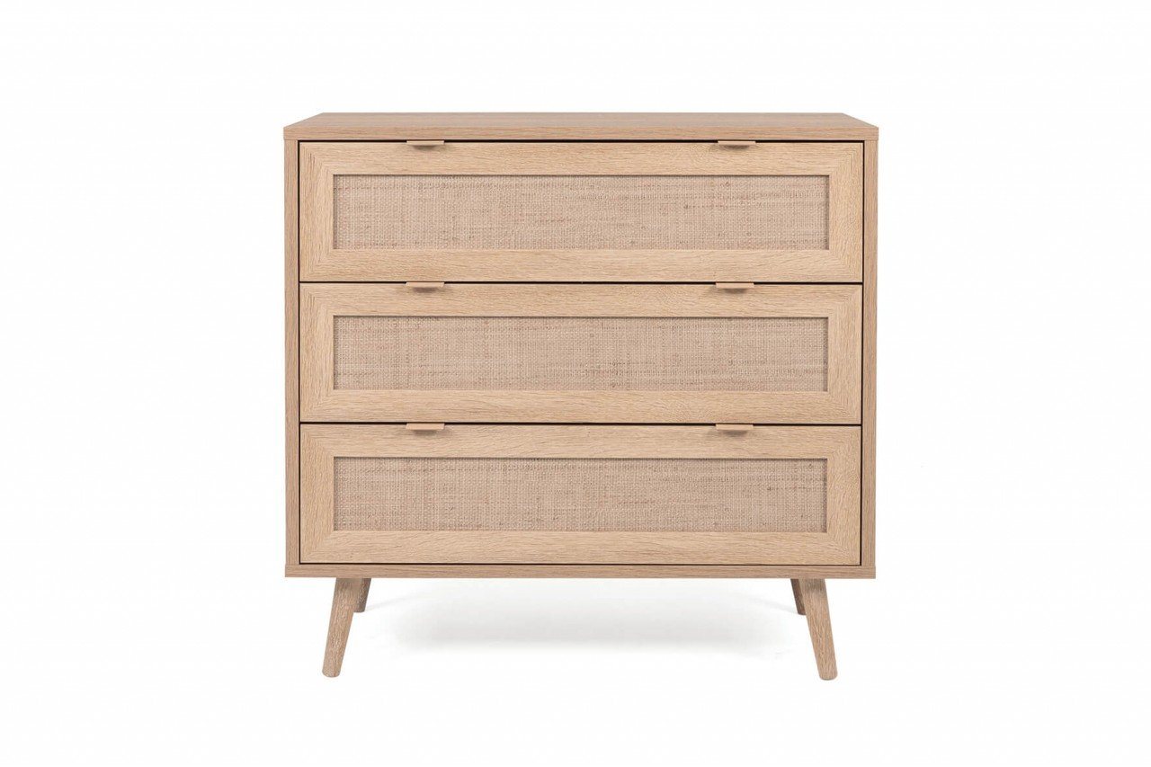 Finori Kommode Schubladenkommode Bali 80 cm Sideboard Dekor Sonoma Eiche Lowboard Finori Kommode Schubladenkommode Bali 80 cm Sideboard Dekor Sonoma Eiche Lowboard von Finori