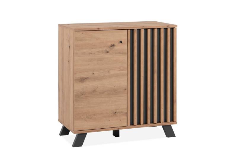 Finori Kommode in Artisan Oak / Anthrazit (BxHxT: 80x85x40 cm) von Finori