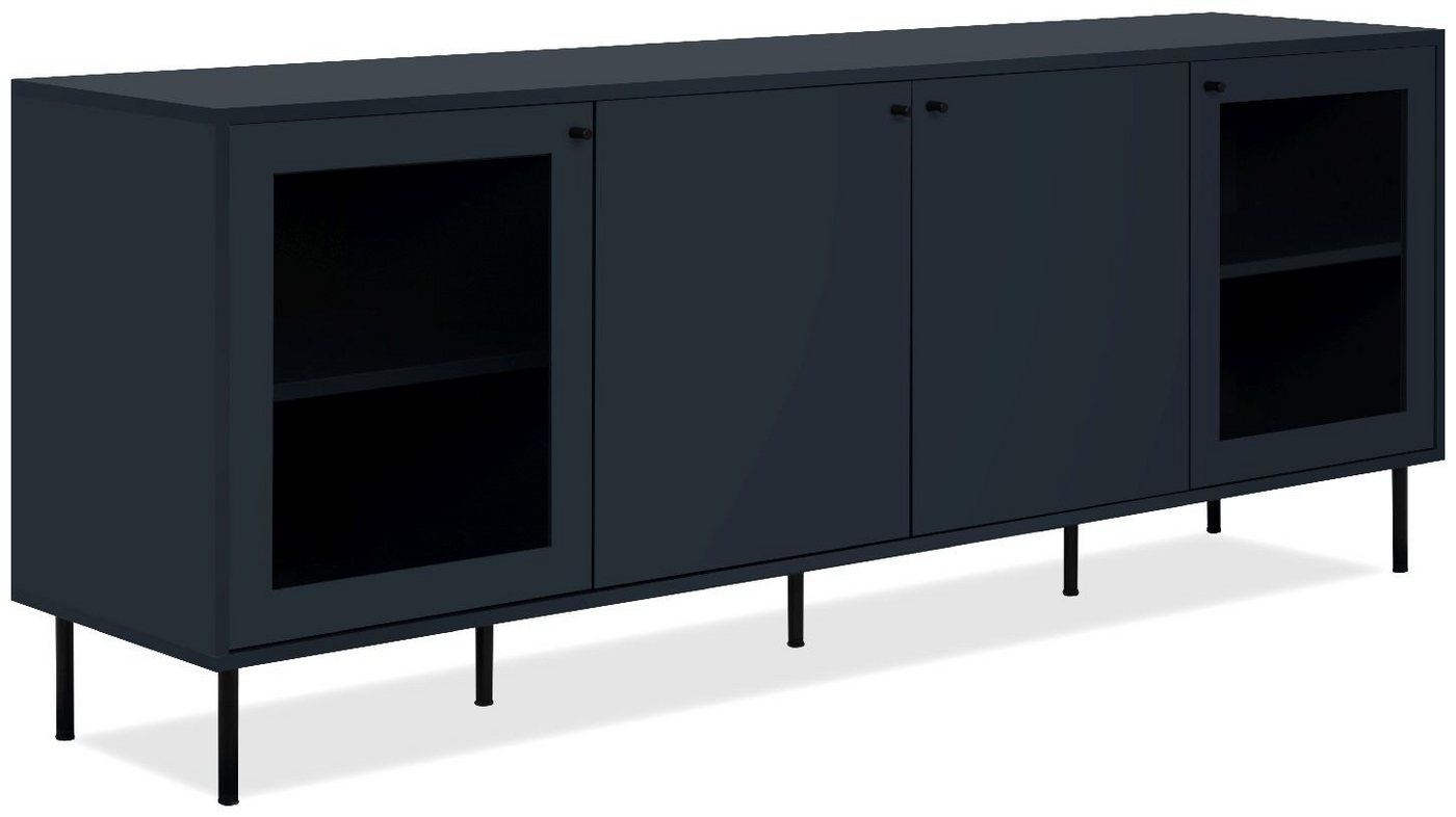 Finori Lowboard Caracas 57A, Navy blau, Softclose, Modern, Höhenverstellbar, 180 x 68 x 40 cm Finori Lowboard Caracas 57A, Navy blau, Softclose, Modern, Höhenverstellbar, 180 x 68 x 40 cm von Finori