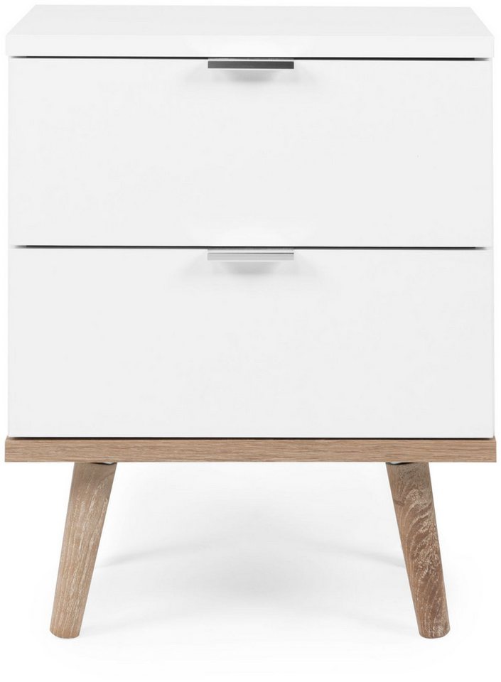 Finori Nachtkonsole, Weiß / Sonoma Eiche B x H x T ca. 40 x 51,9 x 30 cm Finori Nachtkonsole, Weiß / Sonoma Eiche B x H x T ca. 40 x 51,9 x 30 cm von Finori