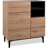 Finori Nola 01 A Kommode/ArtisanOak/Schwarz von Finori