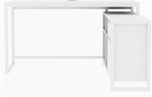 Finori Schreibtisch Denver 37A weiß Über-Eck-Lösung melaminbeschichtet HxBxT 75x139x139 cm von Finori