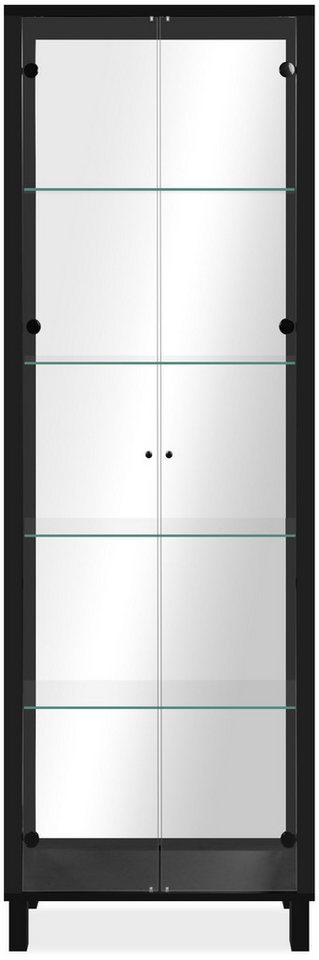Finori Standvitrine schwarz / Spiegel B x H x T ca. 62 x 189 x 33 cm Finori Standvitrine schwarz / Spiegel B x H x T ca. 62 x 189 x 33 cm von Finori