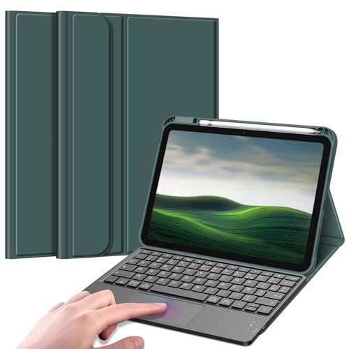 FINTIE Französische AZERTY-Tastatur für iPad 10. Generation 10,9 Zoll 2022, kabellose AZERTY-Tastatur mit Touchpad, Multipositions-Cover, Mitternachtsgrün FINTIE Französische AZERTY-Tastatur für iPad 10. Generation 10,9 Zoll 2022, kabellose AZERTY-Tastatur mit Touchpad, Multipositions-Cover, Mitternachtsgrün von FINTIE