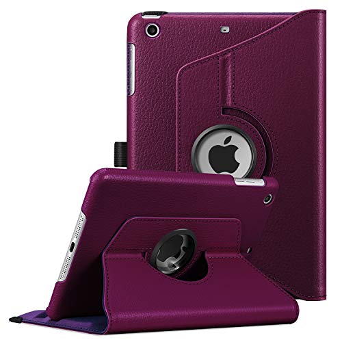 Fintie Schutzhülle für iPad Mini 3/2, drehbar, 1-360 Grad drehbar, Smart Stand, Schutzhülle mit automatischer Sleep/Wake-Funktion, für iPad Mini 1/iPad Mini 2/iPad Mini 3, Violett von Fintie