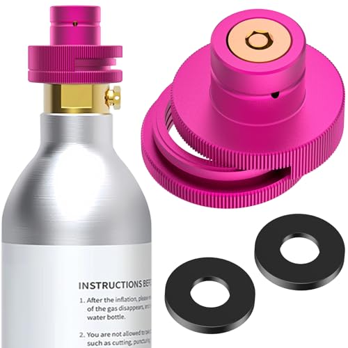 fioay Geteilter CO2 Quick-Adapter,Schnelladapter für CO2 Soda kompatibel mit Duo/Terra/Art/E-Duo/Crystal 3.0/Gaia Sprudelwasserbereiter,Sodastream Adapter Trapezgewinde TR21-4, F-QC3.0 von fioay