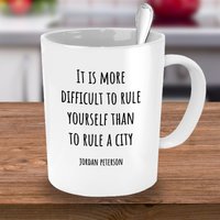 Jordan Peterson, Peterson Zitat, Tassen, Regeln, Motivierender Positiver Spruch, Kaffee Teetasse, Weihnachten von FionaKingstonDesigns