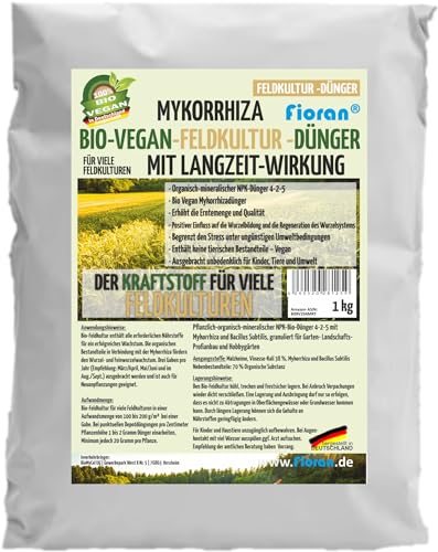 Fioran® Bio Feldkulturdünger 1 Kg mit Mykorrhiza und Bacillus Subtilis (NPK 4-2-5) von Fioran