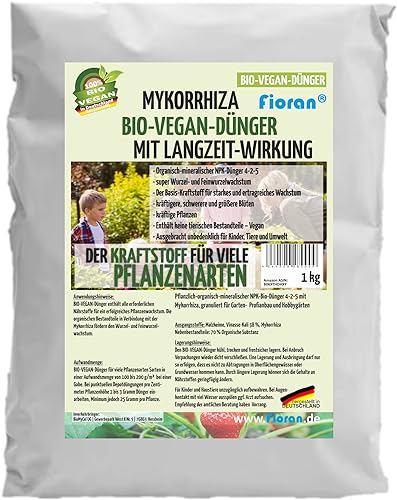 Fioran® Bio Universaldünger mit Mykorrhiza organischer Bio-Vegan Dünger mit Langzeitwirkung … (1) von Fioran