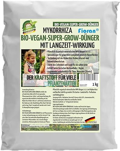 Fioran® Super Grow mit Mykorrhiza organischer Bio-Vegan Intensiv Dünger Langzeitwirkung (1) von Fioran