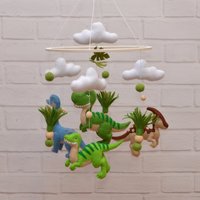 Baby Mobile Dinosaurier. Kinderzimmer Dekor Krippe Mobile. Baby-Mobile Neutral. Baby-Dusche-Geschenk. Junge. Dino Dekor von FioriUA