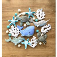 Küsten Baby Mobile Für Jungen. Unter Dem Meer Filz Mobile. Ocean Kinderzimmer Krippe Dekor Boy. Geschenk von FioriUA