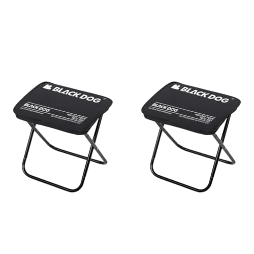 Fiorky 2PCS Tragbarer Klapphocker Leicht im Freien mit hoher Traghalter im Freien im Freien kleine Bankstuhl for U-Bahn-Warteschlangen Camping Camping-Fischerei Picknick Beach BBQ Travel von Fiorky