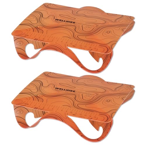 Fiorky 2PCS Tragbarer Klapptisch for Innenpicknick -Essbrett Camping -Tisch -Tische Faltbare Mini -Hacking -Boards zum Kochen, Strand, Angeln, Garten, BBQ von Fiorky