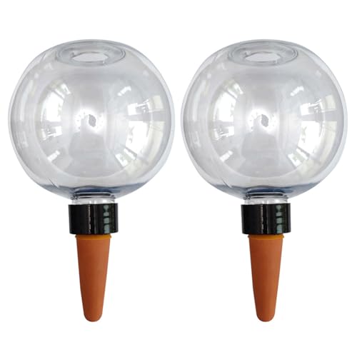 Fiorky 500 ml Selbstwässerungskugeln Automatische Pflanzenwasserer for Topfpflanzen (2pcs) von Fiorky