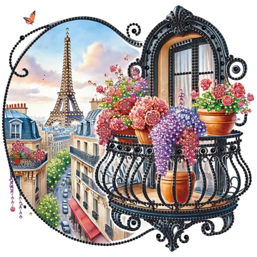 Fiorky 5D-Diamant-Kunst-Malerei-Set for Erwachsene, Teenager, Starter mit allen Werkzeugen, DIY-Teil-Diamant-Malerei-Balkon-Set mit speziell geformtem Bohrer for Zuhause, Wanddekoration Fiorky 5D-Diamant-Kunst-Malerei-Set for Erwachsene, Teenager, Starter mit allen Werkzeugen, DIY-Teil-Diamant-Malerei-Balkon-Set mit speziell geformtem Bohrer for Zuhause, Wanddekoration von Fiorky