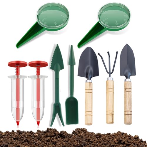 Fiorky 9-pcs-Samenverteiler, Samenspender for kleine Samen, manuelle Handlinge Sämlinge Dibber, Säen-Helfer-Set-Samen-Samensäern-Säder-Multifunktion zum Pflanzen von Gemüseblumen Fiorky 9-pcs-Samenverteiler, Samenspender for kleine Samen, manuelle Handlinge Sämlinge Dibber, Säen-Helfer-Set-Samen-Samensäern-Säder-Multifunktion zum Pflanzen von Gemüseblumen von Fiorky