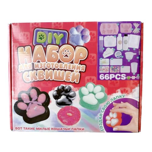 Fiorky DIY Kawaii Katzenpfoten -Squeeze -Werkzeuge Multifunktion Silikon Katze Paw Making Kit Geschenke von Fiorky